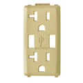 Leviton COMBINATION DEVICE SWITCH DAP TAN RENU USB CHGER 20A REC FACEPLATE RKAA2-DT